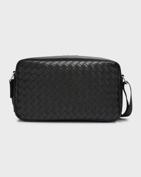 Men's Avenue Large Intrecciato Crossbody Bag- sku214880401