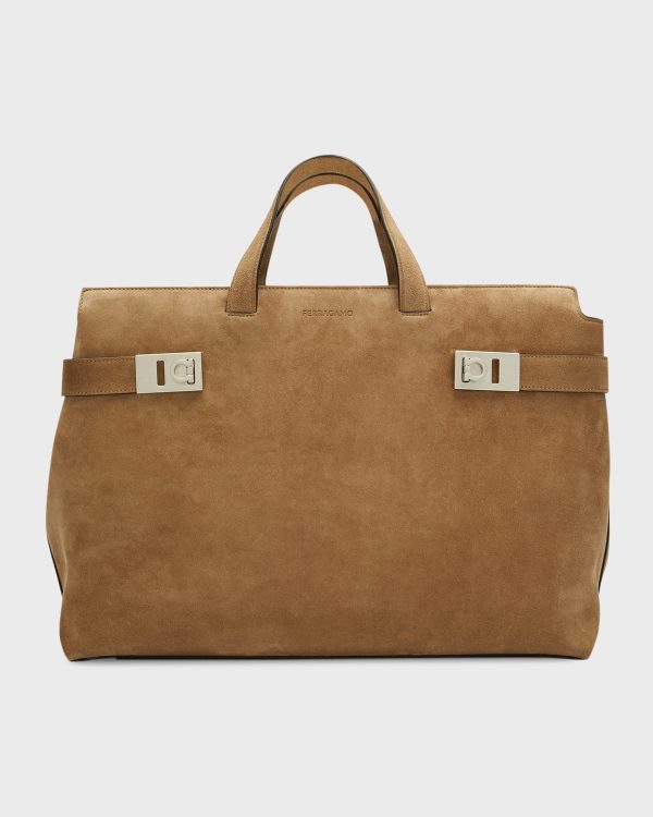 Men's Suede Weekender Bag- sku215290970