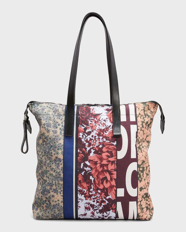 Men's Patchwork Tote Bag- sku216080813