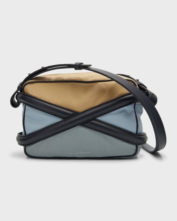 Men's Nylon Harness Crossbody Bag- sku217431437