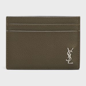 Men's Monogram Plaque Leather Card Holder- sku217450161