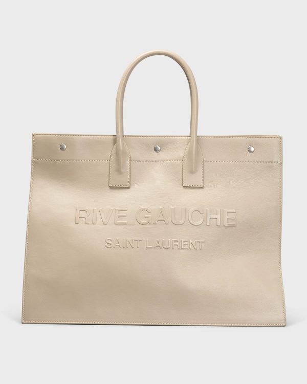Men's Rive Gauche Leather Tote Bag- sku217461289