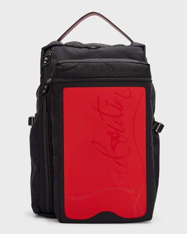 Men's Loubideal Sneaker Sole Nylon Backpack- sku216220518