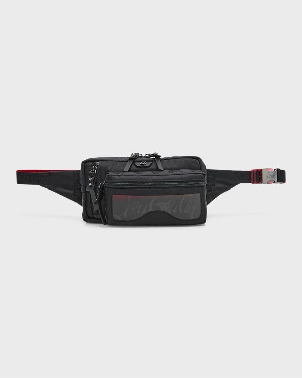 Men's Loubideal Sneaker Sole Nylon Belt Bag- sku216220882