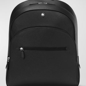 Men's Sartorial Medium Leather Backpack- sku216392191