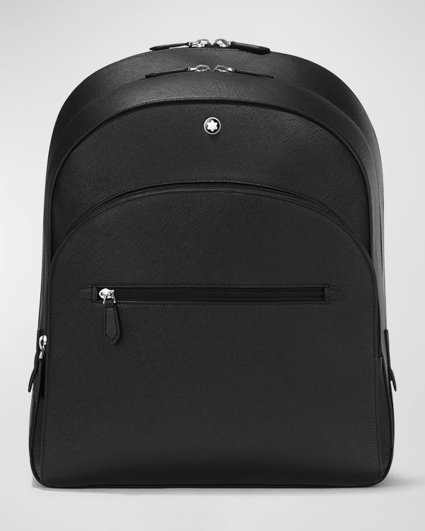 Men's Sartorial Medium Leather Backpack- sku216392191