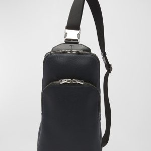 Men's Buckley Leather Sling Backpack- sku219140257