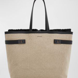 Men's Gancini Large Canvas Tote Bag- sku216670989