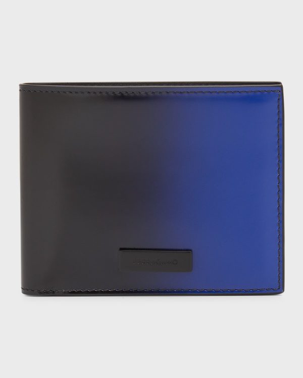 Men's Lingotto Degrade Leather Bifold Wallet- sku216671722