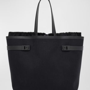 Men's Gancini Large Canvas Tote Bag- sku216670868