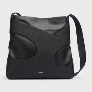 Men's Cutout Leather Shoulder Bag- sku216670259
