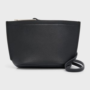 Men's Embossed Logo Leather Wristlet- sku216670452