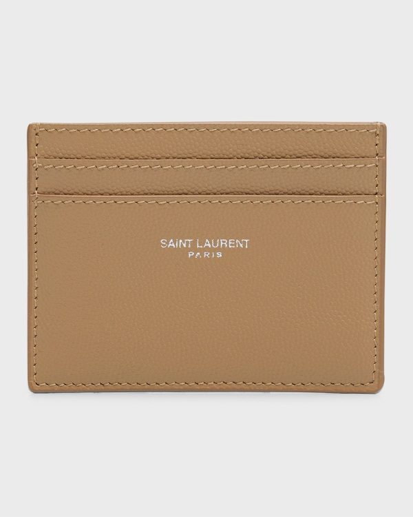 Men's Grain de Poudre Card Case- sku217461065