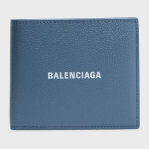 Men's Grained Leather Logo Wallet- sku219511733