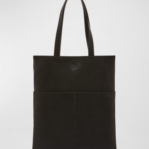 Men's Oriuolo Leather Tote Bag- sku217840577