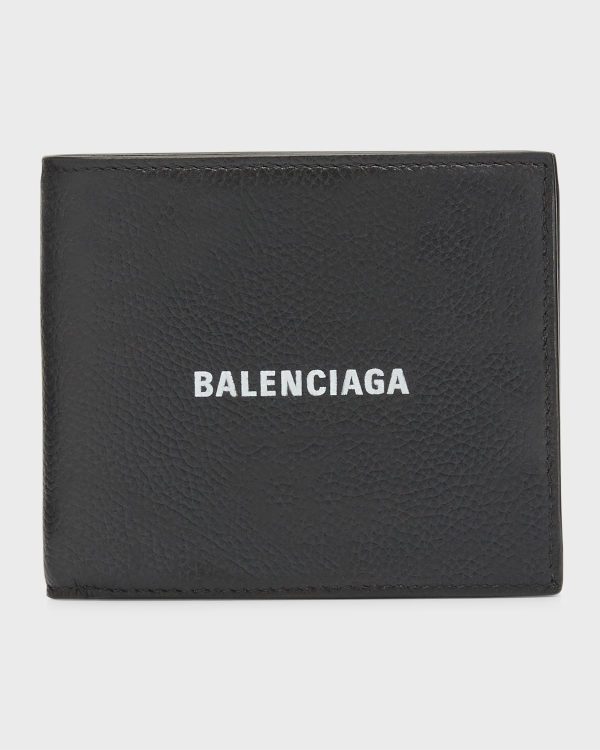 Men's Cash Square Folded Coin Wallet Used Effect- sku218030927