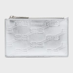 Men's Embossed Monogram Long Coin And Card Holder In Box- sku218030214