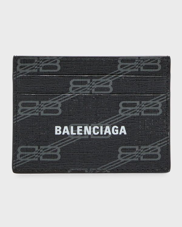 Men's Signature Card Holder BB Monogram Coated Canvas- sku218110160
