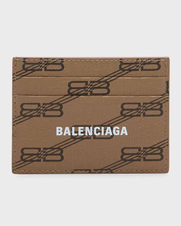 Men's Signature Card Holder BB Monogram Coated Canvas- sku218110261