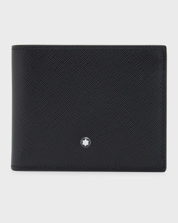 Men's Saffiano Leather Sartorial Bifold Wallet- sku218171384