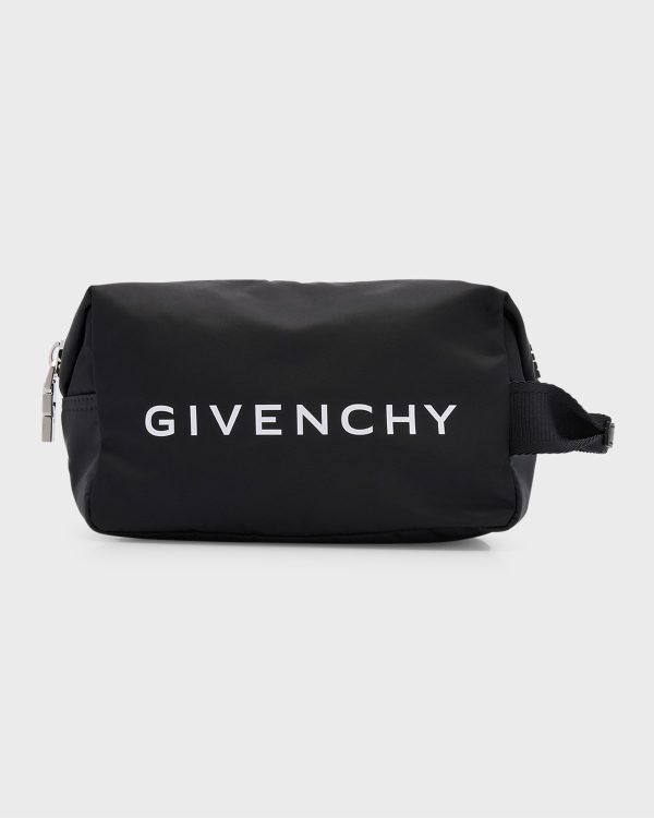 Men's 4G-Zip Nylon Logo Toiletry Pouch- sku218400341