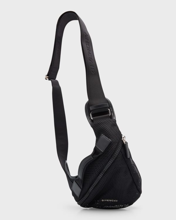 Men's G-Zip Small Mesh Triangle Belt Bag- sku218410414