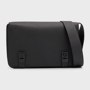Men's Twins Leather Shoulder Bag- sku218440793