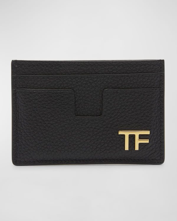 Men's T-Line Leather Card Holder- sku219141137