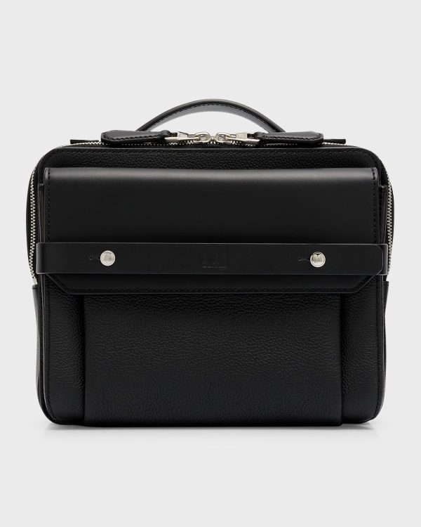 Men's 1893 Harness Leather Top-Handle Bag- sku219231119