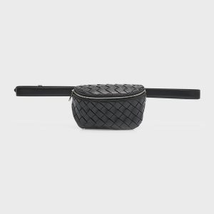 Men's Intrecciato 15 Padded Leather Belt Bag- sku219292097
