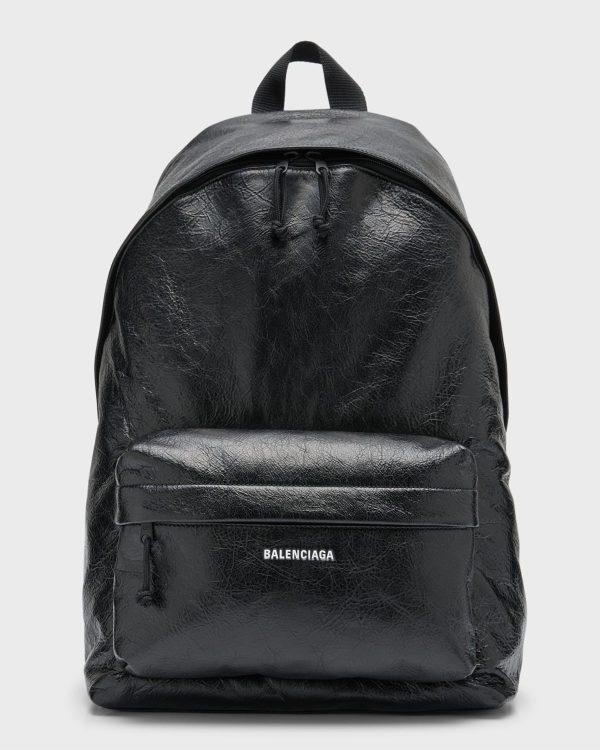 Men's Explorer Leather Backpack- sku219291387