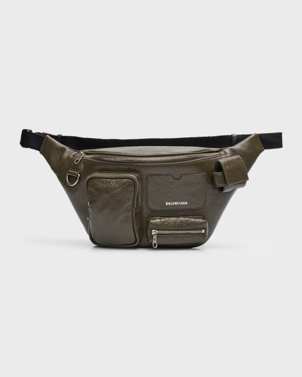 Men's Superbusy Leather Belt Bag- sku220720326