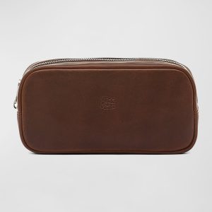 Men's Cestello Leather Toiletry Bag- sku219530192
