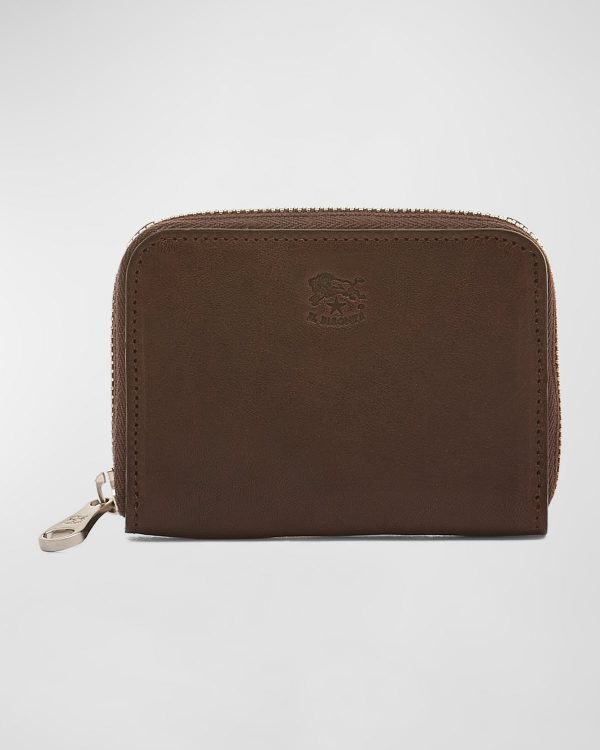 Men's Cestello Small Leather Zip-Around Wallet- sku220150792
