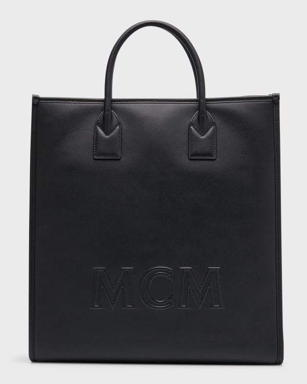 Men's Klassik Medium Leather Tote Bag- sku219530580