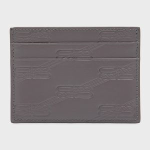 Men's Monogram Embossed Leather Card Case- sku219570475