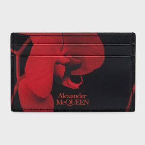 Men's Orchid-Print Card Case- sku220151285