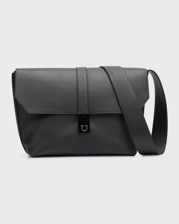 Men's Twins 24 Leather Crossbody Bag- sku220360456
