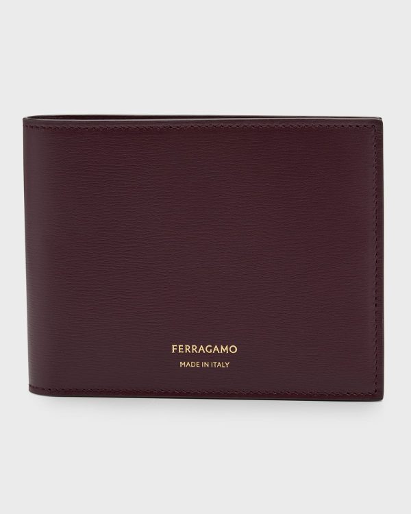 Men's Classic Leather Bifold Wallet- sku220351376