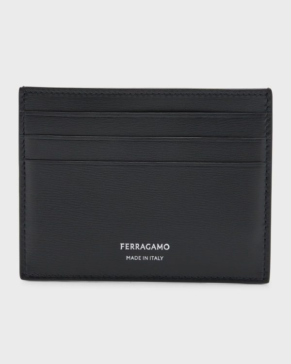 Men's Slim Leather Card Holder- sku220360619