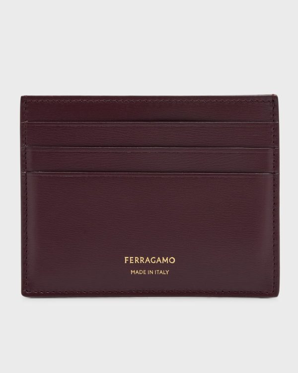 Men's Classic Leather Card Holder- sku220350876