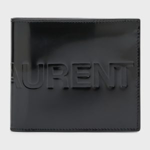 Men's Debossed Logo Leather East-West Wallet- sku220520123