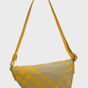 Men's Shield Check Nylon Crossbody Bag- sku220530213