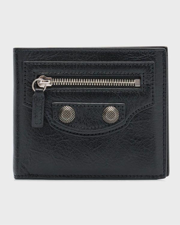 Men's Le Cagole Leather Bifold Wallet- sku220700840