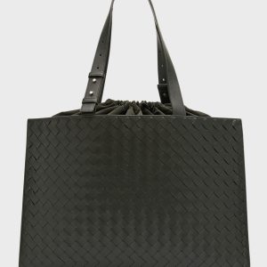 Men's Medium Cassette Paper Intrecciato Leather Tote Bag- sku221010208