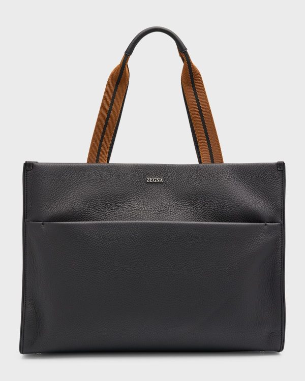 Men's Deerskin Tote Bag- sku220981113