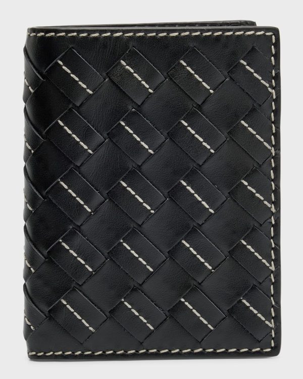 Men's Intrecciato 15 Avenue Stitch Bifold Wallet- sku221010852