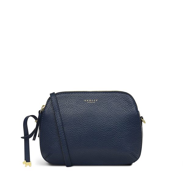Radley London Women's Dukes Place Medium Zip-Top Cross Body Bag - Navy- H1555401