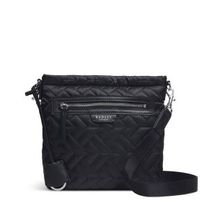 Radley London Women's Finsbury Park - Quilt Small Ziptop Cross Body Bag - Black- H4354001