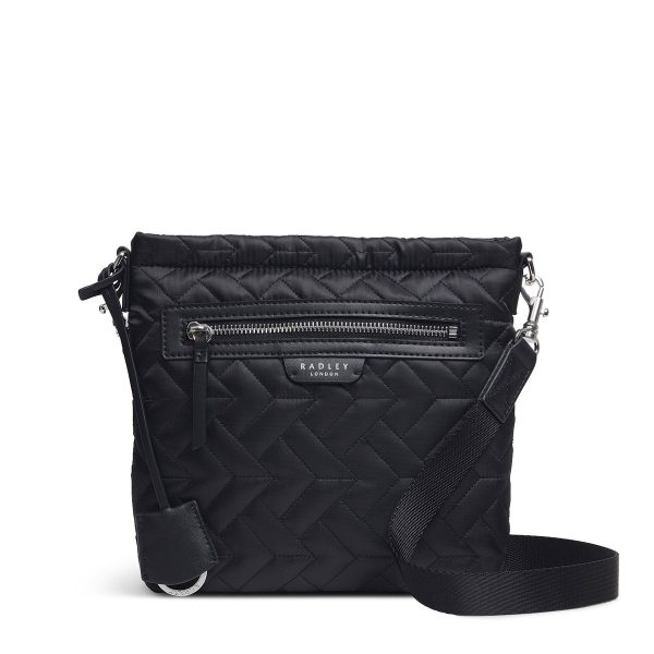 Radley London Women's Finsbury Park - Quilt Small Ziptop Cross Body Bag - Black- H4354001